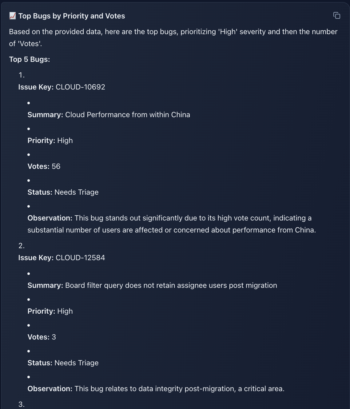 Bug Analysis Overview